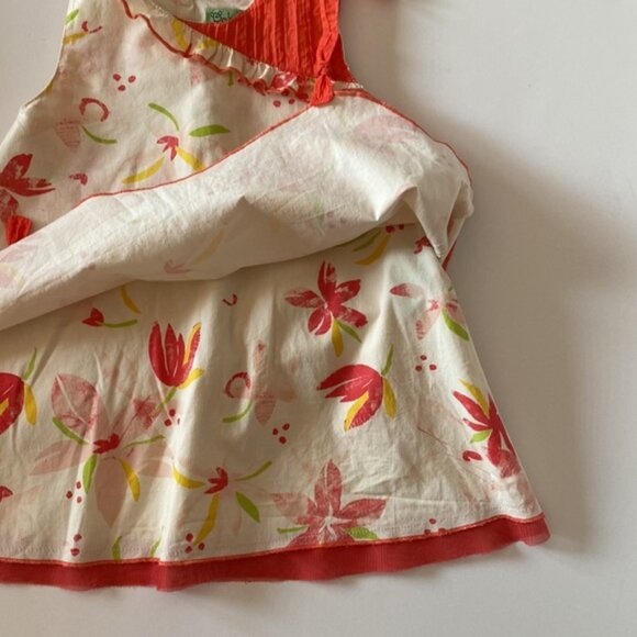 Peluche & Tartine Sleeveless Ruffle Floral Cotton Dress 24 Months - Picture 8 of 10